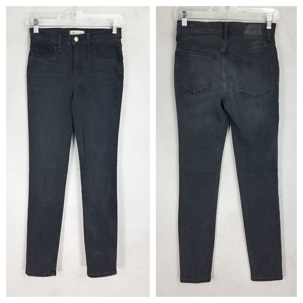 Madewell Roadtripper Jeans High-Rise Supersoft in Black/ Charcoal Gray Women 25